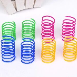 Colorful Coil Spring Cat Play Set